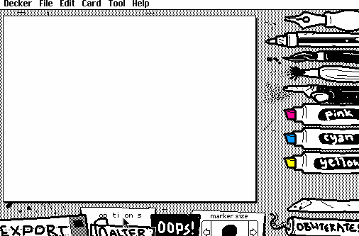 Wigglypaint v1.5 ミラーブラシストロークのデモ