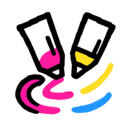 Wiggly Paint Logo - Free online animated drawing game with unique brush effects and GIF export